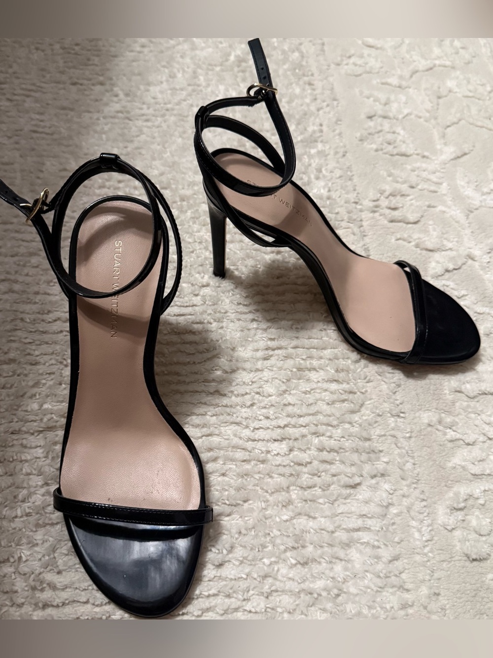 Stuart Weitzman Patent Leather Black Heels - Picture 3 of 6